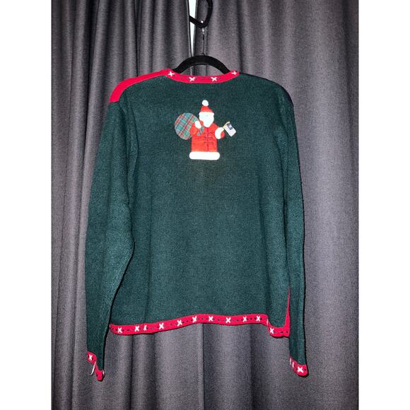 Ugly Christmas Sweater Xmas Cardigan Size Large - Picture 3 of 3